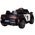 Elektrické autíčko - policajné - čierne